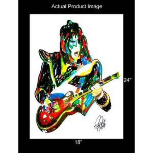Ace Frehley Kiss New York Groove Guitar Rohley Kiss Guitar Poster Wall Art 18x24 - Picture 2 of 6